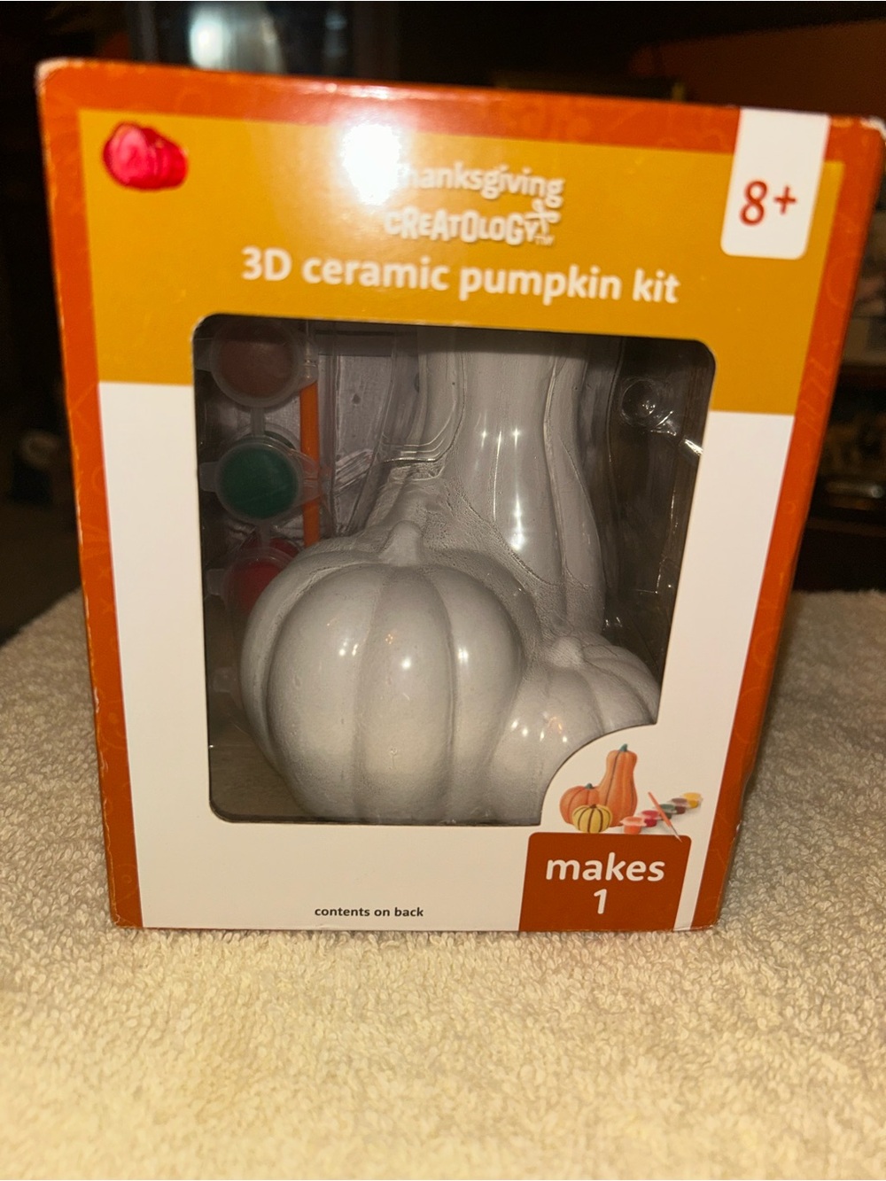 3D Ceramic Pumpkin Kit - White